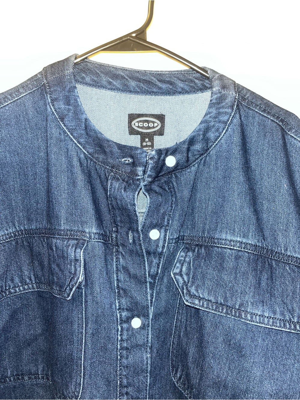 Dark Blue Denim Jacket for Women - Picture 3 of 9